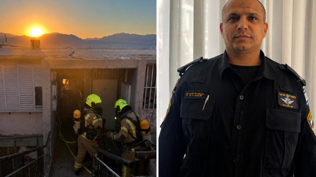 רב סמל בכיר יעקב דורני. לוחמי האש בשריפה באילת (צילום: באדיבות המשפחה, דוברות כבאות והצלה לישראל)