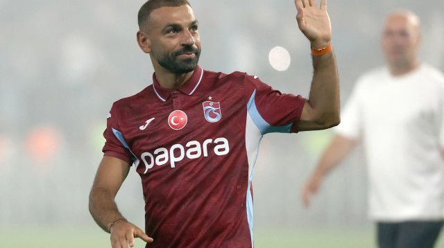 מוחמד סלאח מוצג כשחקן טרבזונספור (צילום: GettyImages, Nurgul GUNAYDIN / AFP)