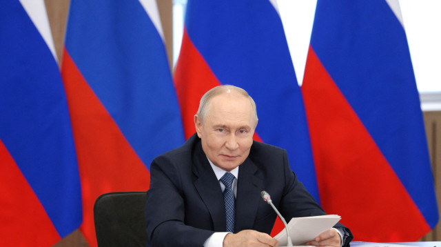 ולדימיר פוטין (צילום: Sputnik/Gavriil Grigorov/Pool via REUTERS)
