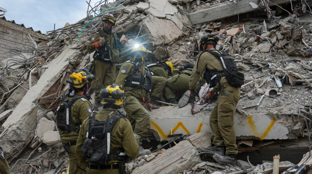 פעילות כוחות המשלחת הישראלית בזירת ההרס של רעידת האדמה בקולומביה (צילום: דובר צה"ל)