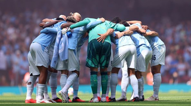 שחקני מנצ'סטר סיטי (צילום: Getty images)