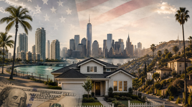 נדל"ן בארצות הברית (צילום: בינה מלאכותית)