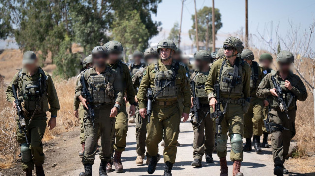 הרמטכ"ל, רא"ל אייל זמיר בדרום סוריה (צילום: דובר צהל)