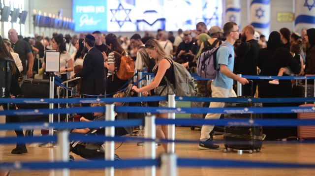 נתב"ג. יומיים אחרי ההשבתה (צילום: אבשלום ששוני)