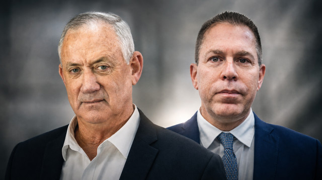 גלעד ארדן, בני גנץ (צילום: פלאש 90,ראובן קסטרו)