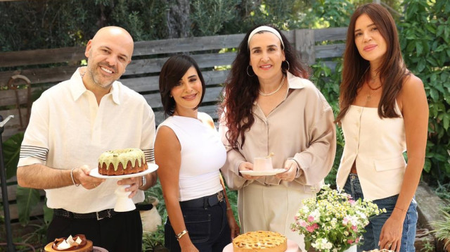רון יוחננוב, קרין גורן, נטלי דדון ומימי נאמן נפגשו לקראת החג (צילום: אור גפן)