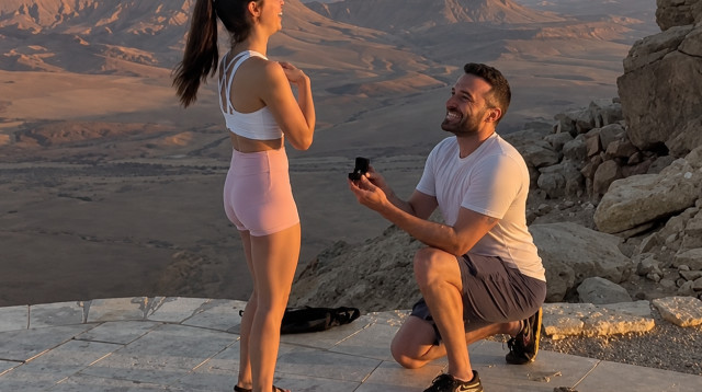 ענבר טויזר ובן זוגה (צילום: פרטי)