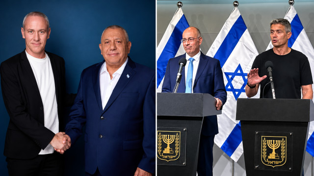 יועז הנדל, ירון זילכה, גדי איזנקוט, חילי טרופר (צילום: אבשלום ששוני,יהב טרודלר)