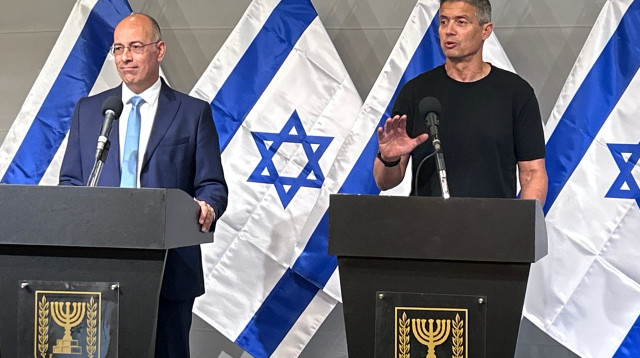 ירון זליכה ויועז הנדל (צילום: אבשלום ששוני)