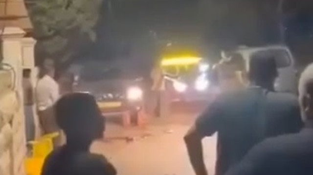תקרית בכפר חג'ה (צילום: רשתות ערביות)