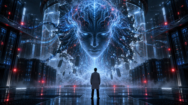 בינה מלאכותית, יביא לסוף האנושות? (צילום: AI)