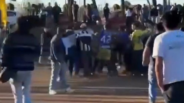 אלימות בזמן משחק בצ'ילה (צילום: צילום מסך טוויטר)