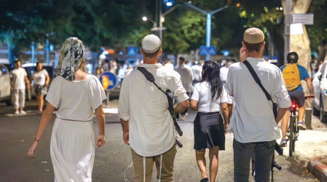 יום כיפור בתל אביב (צילום: דור פזואלו פלאש 90)