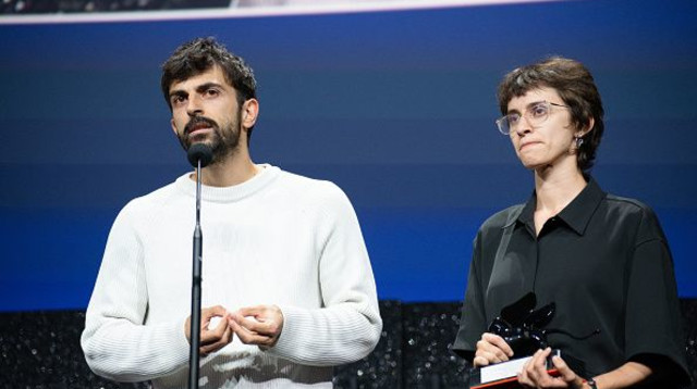 יובל אברהם, רחל שור (צילום: Laurent Hou / Hans Lucas / AFP via Getty Images)