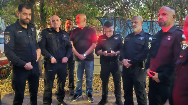 שוטרים ברצח ביפו (צילום: דוברות המשטרה)