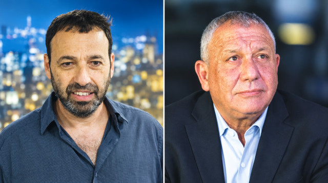 גדי איזנקוט, רביב דרוקר (צילום: רויטרס,חיים גולדברג, פלאש 90)