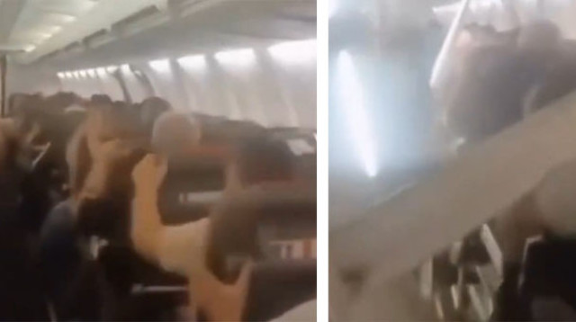 מטוס של חברת ספראן איירליינס מתפרק באוויר (צילום: רשתות חברתיות, שימוש לפי סעיף 27 א')