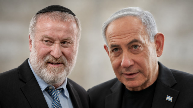 בנימין נתניהו, אביחי מנדלבליט (צילום: אבשלום ששוני,דוד כהן, פלאש 90)