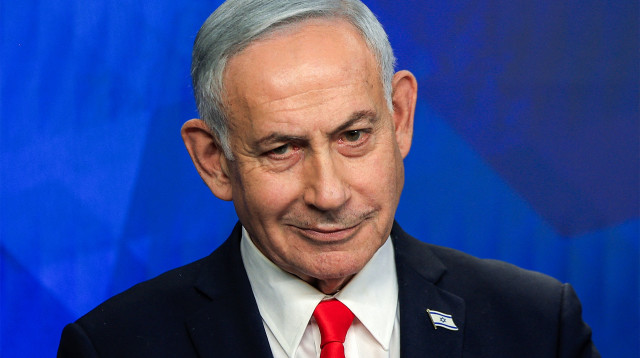 בנימין נתניהו (צילום: RONEN ZVULUN / POOL / AFP via Getty Images)