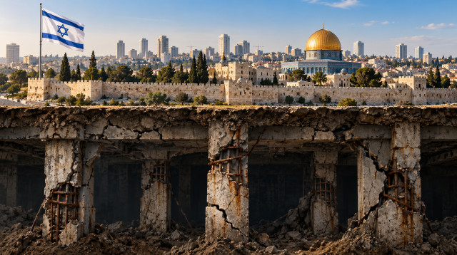 ירושלים, דגל ישראל, עמודי התווך של החברה הישראלית (צילום: AI)