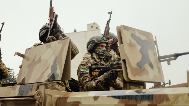 צבא סוריה (צילום: Omar Albaw / Middle East Images / AFP via Getty Images)