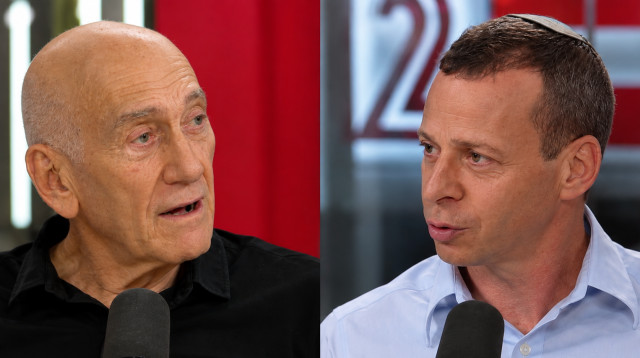 עמית סגל, אהוד אולמרט (צילום: קשת 12)