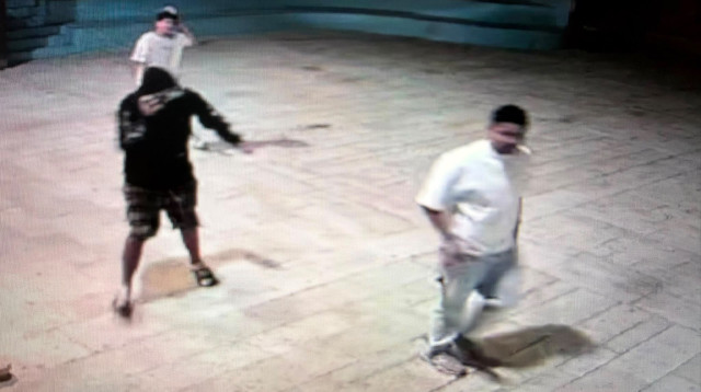 צעירים משחיתים את בית כנסת "כל הנשמה" (צילום: דוברות המשטרה)