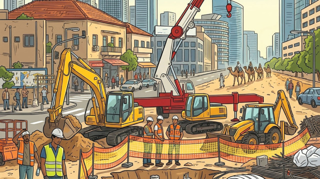 עבודות בתל אביב  (צילום: AI)