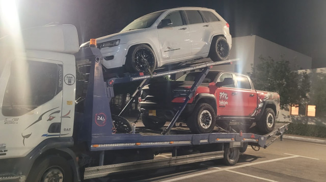 החשד לגניבת רכבים בראשון לציון (צילום: דוברות המשטרה)