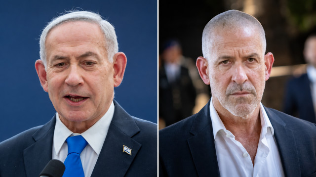 רונן בר, בנימין נתניהו (צילום: חיים גולדברג, פלאש 90)