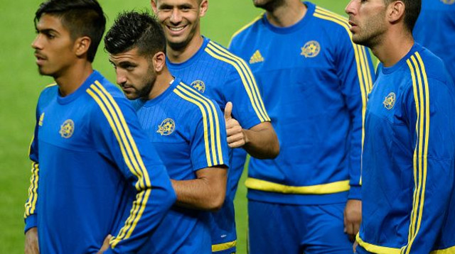 גילי ורמוט, איתן טיבי, אבי ריקן, דור פרץ (צילום: MIGUEL RIOPA / AFP via Getty Images)