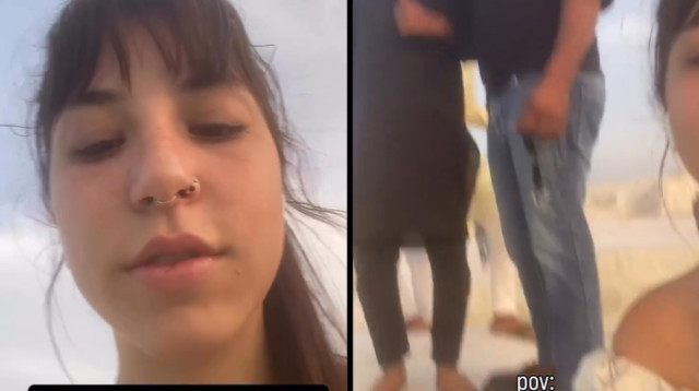 מטיילת ישראלית עוברת הטרדה בהודו (צילום: רשתות שימוש לפי סעיף 27)
