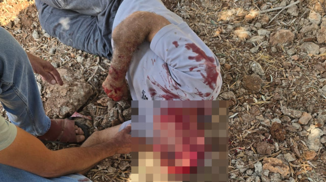אירוע אלימות בכפר אוסרין (צילום: רשתות ערביות)