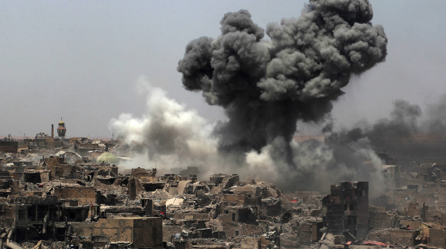 תקיפה בעיראק (צילום: AHMAD AL-RUBAYE/AFP via Getty Images)