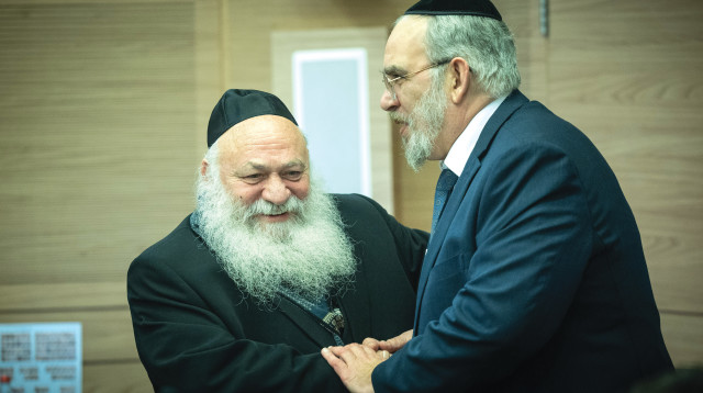 יעקב אשר ויצחק גולדקנופף (צילום: ארכיון יונתן זינדל, פלאש 90)
