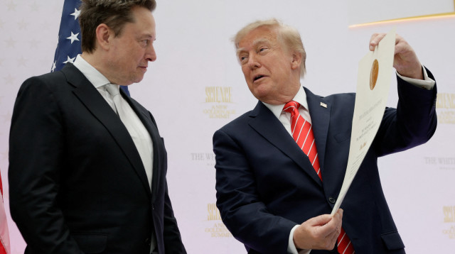 דונלד טראמפ ואילון מאסק (צילום: REUTERS)