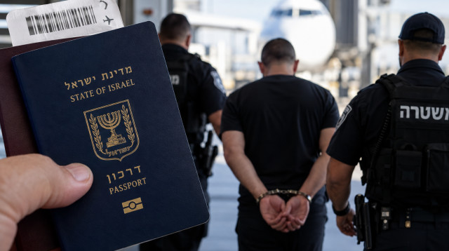החשוד יצא מהמדינה עם דרכון ביומטרי ונתפס שחזר (צילום: איור: מעריב אונליין)
