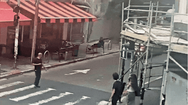 קריסת מבנה בתל אביב (צילום: שימוש לפי סעיף 27א')