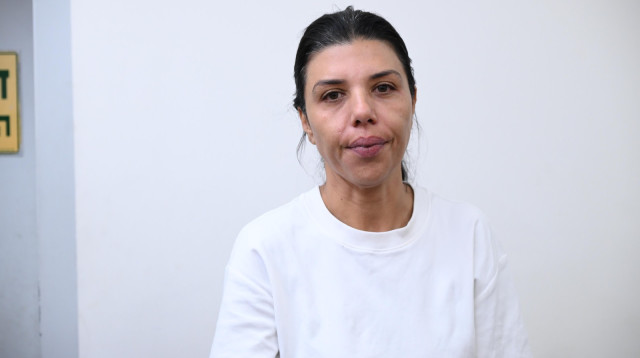  מיטל סער אשתו של ראש עיריית כפר סבא, בבית המשפט (צילום: אבשלום ששוני)