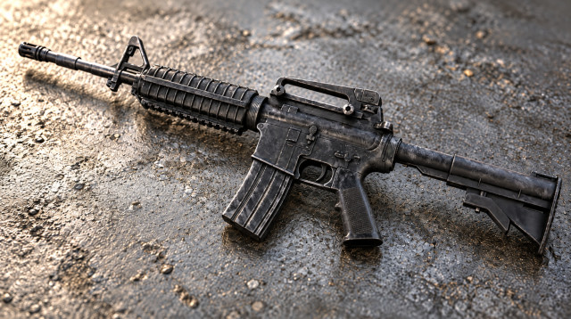 רובה M-16, אילוסטרציה (צילום: שאטרסטוק,AI)