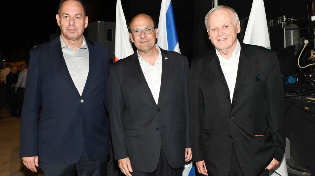 אשר גרינבאום, שלומי קודש ואלעד אהרונסון (צילום: דוברות סורוקה)