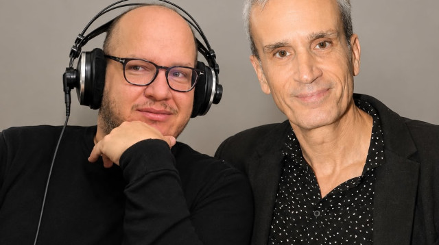 אברי גלעד, חיים לוינסון (צילום: רפי דלויה,103FM)