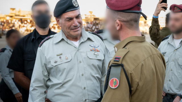 הרמטכ"ל אייל זמיר בטקס סיום קורס קצינים בבה"ד 1 (צילום: דובר צה"ל)
