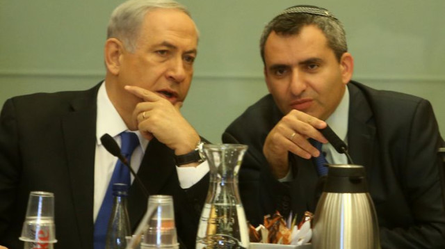 בנימין נתניהו זאב אלקין (צילום: אסף גפן)