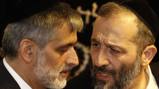 אריה דרעי ואלי ישי (צילום: אורי לנץ)