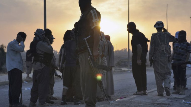 לוחמי דאעש  (צילום: רויטרס)