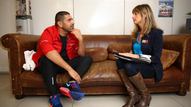 זינו ונטע כושר דיאטה (צילום: אבירם זינו)