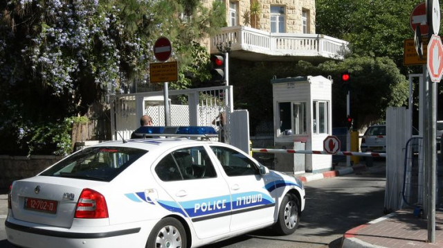 ניידת משטרה בירושלים (צילום: קובי גדעון, לע"מ, פלאש 90)