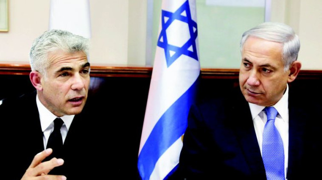 נתניהו ולפיד. תאומים לא זהים (צילום: מרק ישראל סלם)