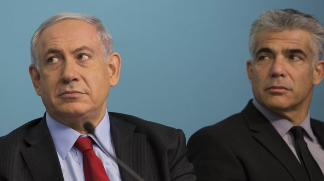 בנימין נתניהו ויאיר לפיד (צילום: פלאש 90)